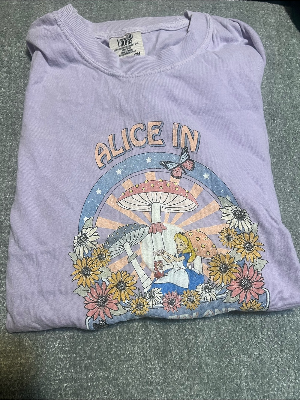 Alice in Wonderland Lilac Graphic Tee